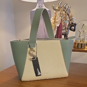 Strathberry Cabas S Striped Color Block Leather